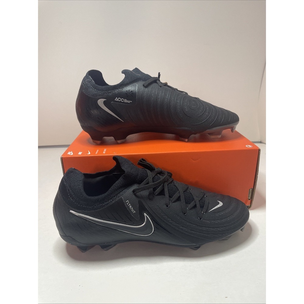 Nike Phantom GX II 2 Pro ACC FG Black Soccer Cleats FJ2563-001 Mens Size 5.5